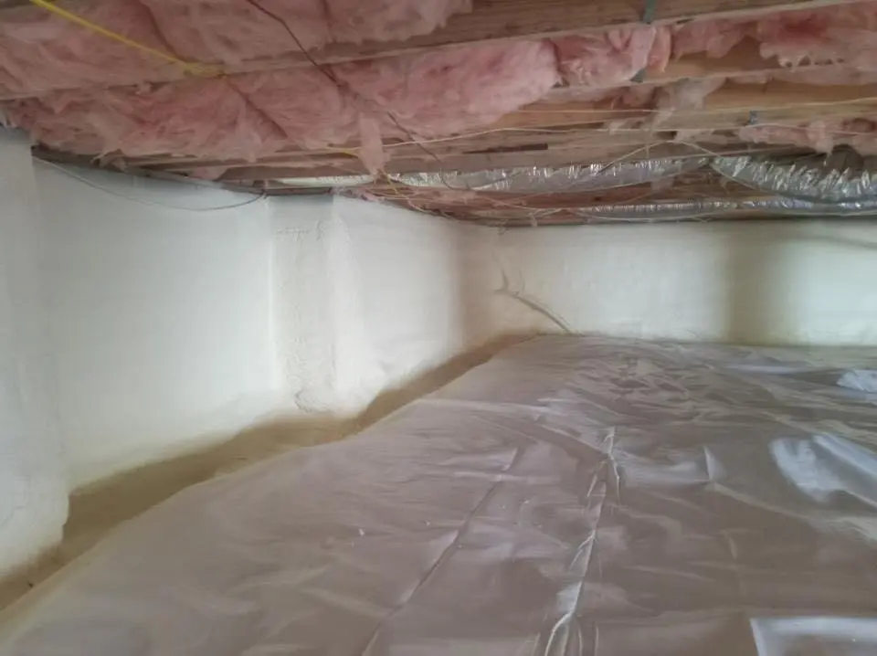 Crawl space encapsulation with closed-cell spray foam for Spray Foam Roofing in Altoona
